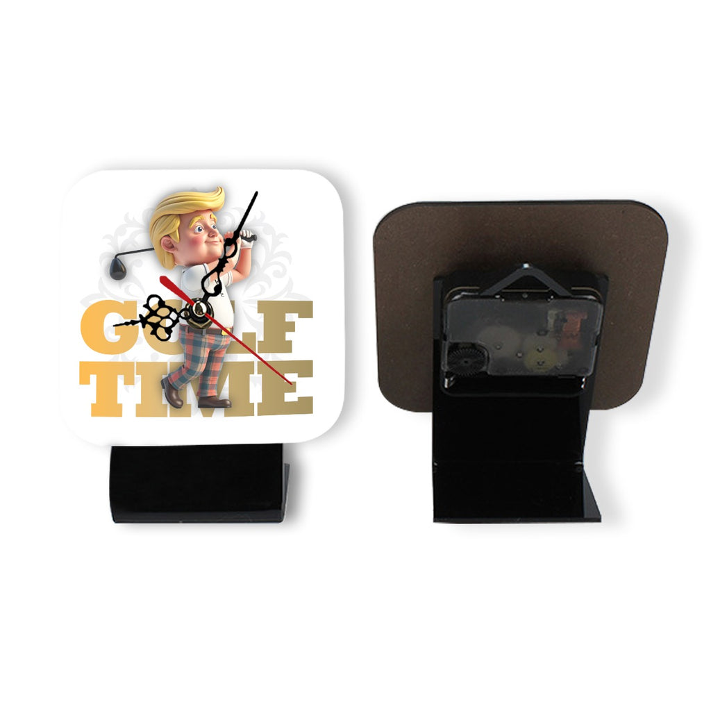 GolfTime Wooden Clock