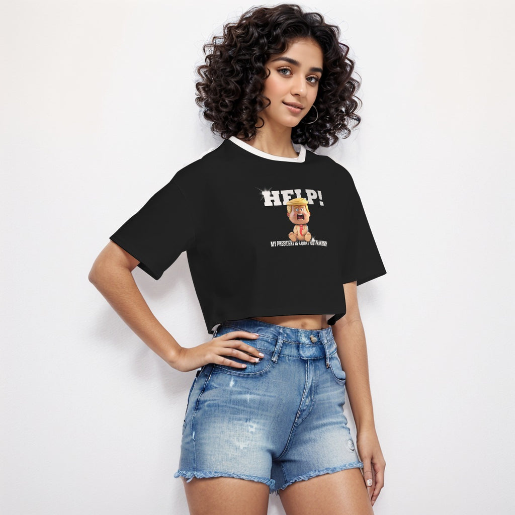 Help. It's a crop top shirt.